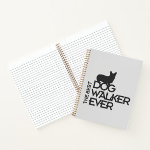 The Best Dog Walker Ever Customisable Photo Notebook