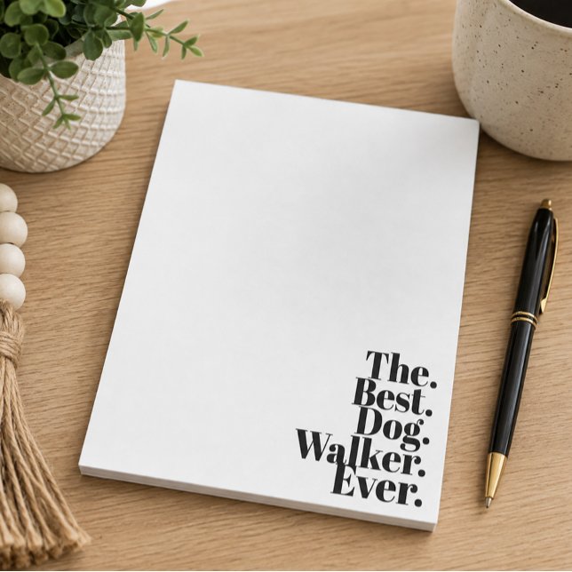 The best dog walker ever. notepad (Creator Uploaded)