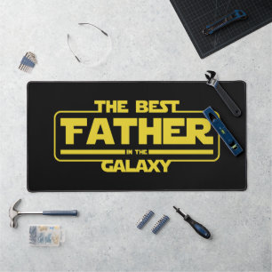 The Best Father In The Galaxy Fathers Day Gift Desk Mat