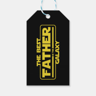 The Best Father In The Galaxy Fathers Day Gift Tags
