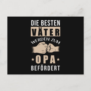 The Best Fathers Become Grandpas Postcard