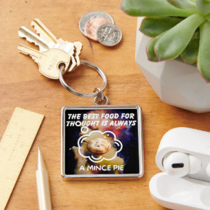 The Best Food For Thought - A Mince Pie Key Ring