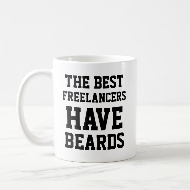 The Best Freelancers Have Beards Coffee Mug (Left)