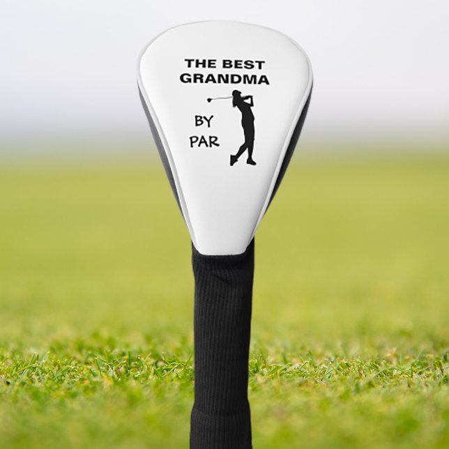 The Best Grandma By Par Golf Nana Golfer Pun Gram Golf Head Cover (Creator Uploaded)