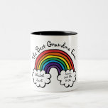 The Best Grandma Grandmother Granny Ever Rainbow Two-Tone Coffee Mug<br><div class="desc">Personalise for your special Grandma,  Grandmother,  Granny,  Nan or Nanny to create a unique gift for birthdays,  Christmas,  mother's day or any day you want to show how much she means to you. A perfect way to show her how amazing she is every day. Designed by Thisisnotme©</div>