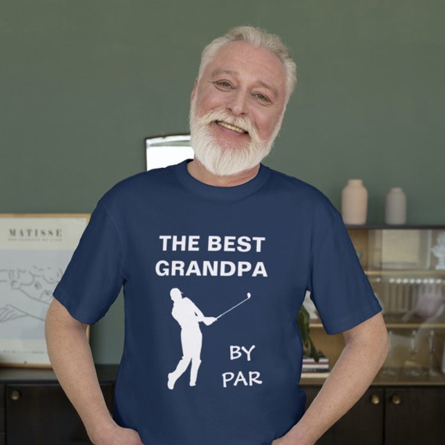 The Best Grandpa By Par Golf Granddad Golfer Pun T-Shirt (Creator Uploaded)