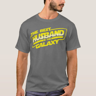 The Best Hus in the Galaxy Fathers Day Best Hubby  T-Shirt