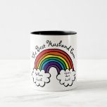 The Best Husband Ever Rainbow Two-Tone Coffee Mug<br><div class="desc">Personalise for your special husband to create a unique gift for birthdays,  anniversaries,  weddings,  Christmas or any day you want to show how much he means to you. A perfect way to show him how amazing he is. Designed by Thisisnotme©</div>