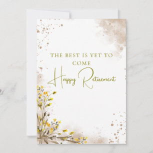 The Best Is Yet to Come Elegant Retirement Gift Card