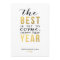 The Best is Yet to Come Faux Foil New Year Card