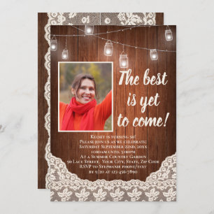 The Best is Yet to Come Vintage Country Birthday Invitation