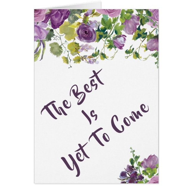 "The Best Is Yet To Come" Wedding Card (Front)