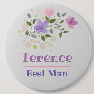 The Best Man Button Badge