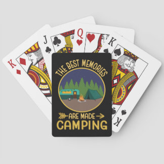 The Best Memories Are Made Camping Gift Playing Cards
