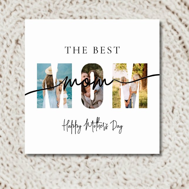 The Best Mom Photo Mother's Day Card (Creator Uploaded)