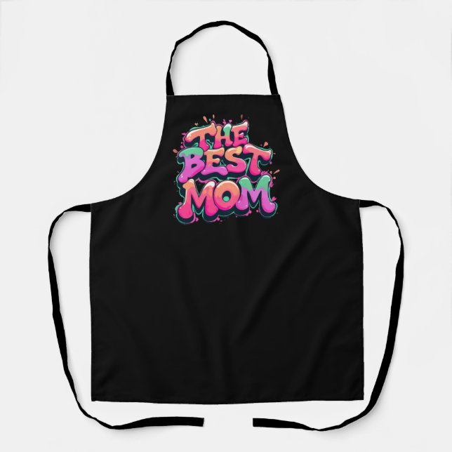 The best mom style graffiti apron (Front)
