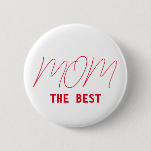 The best mum 6 cm round badge