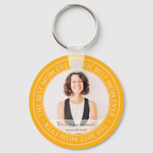 The Best Mum Ever Modern Classic Photo Keychain