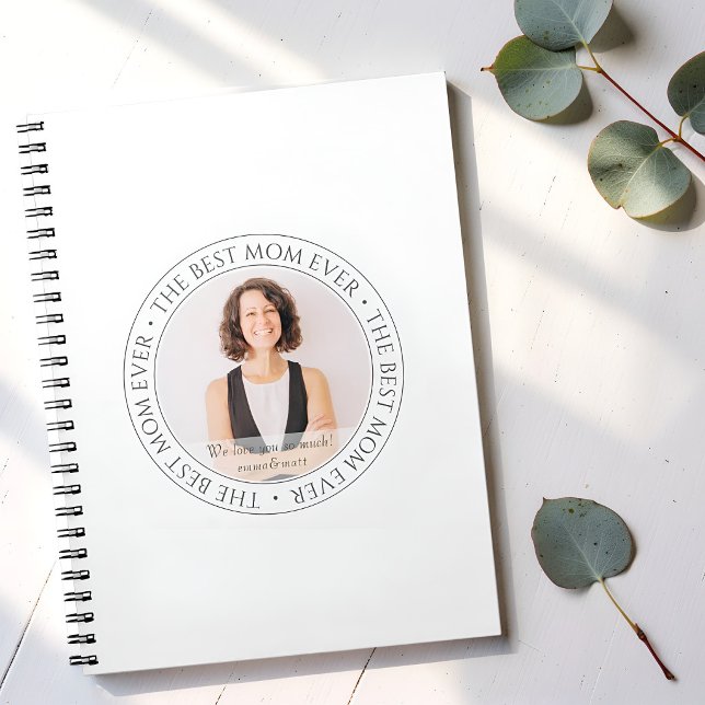 The Best Mum Ever Modern Classic Photo Notebook (Creator Uploaded)