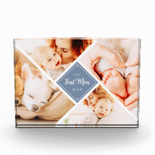 The Best Mum Ever Modern Custom Photo Block