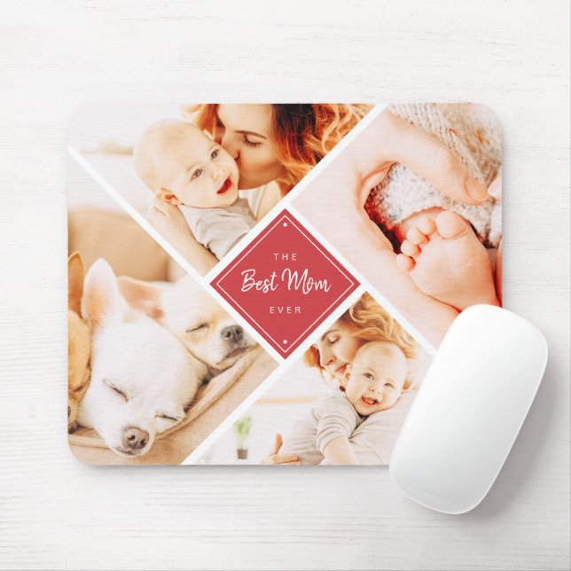 The Best Mum Ever Modern Custom Photos Mouse Pad (With Mouse)
