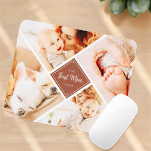 The Best Mum Ever Modern Custom Photos Mouse Pad