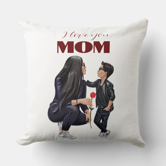 "The Best Mum of the Boy" Cushion (Front)