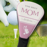 The Best Mum Stylish Pink Lavender Lettering Golf Head Cover<br><div class="desc">Love this look -- against a soft pink background -- MOM -- in special pink lavender custom lettering. A chic and stylish gift idea -- perfect for a holiday or retirement gift idea. if you need any design assistance or a special request, just send a chat or an email at:...</div>