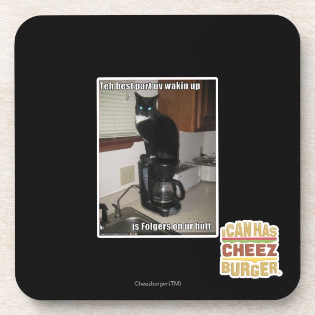 the best part uv wakin up coaster (Front)