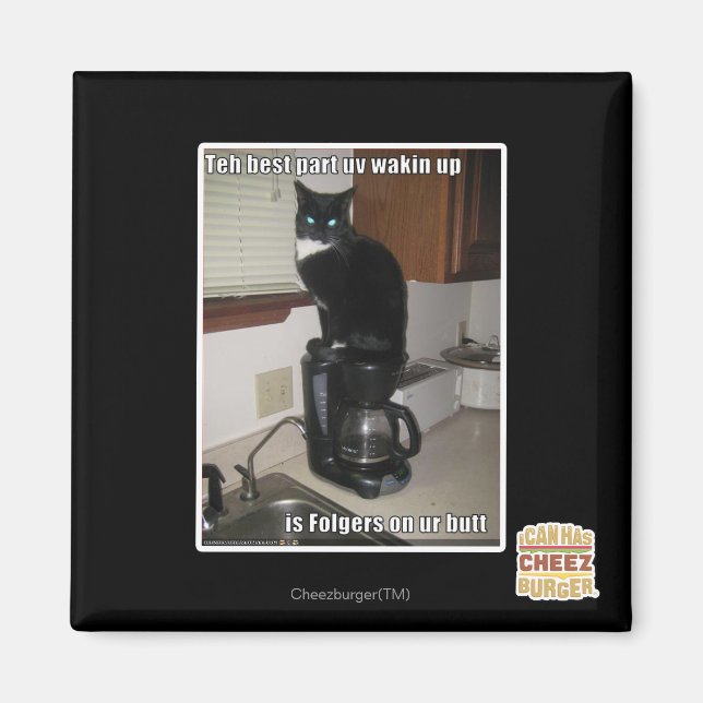 the best part uv wakin up magnet (Front)