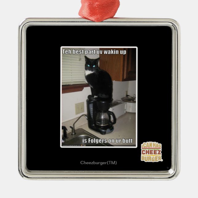 the best part uv wakin up metal tree decoration (Front)