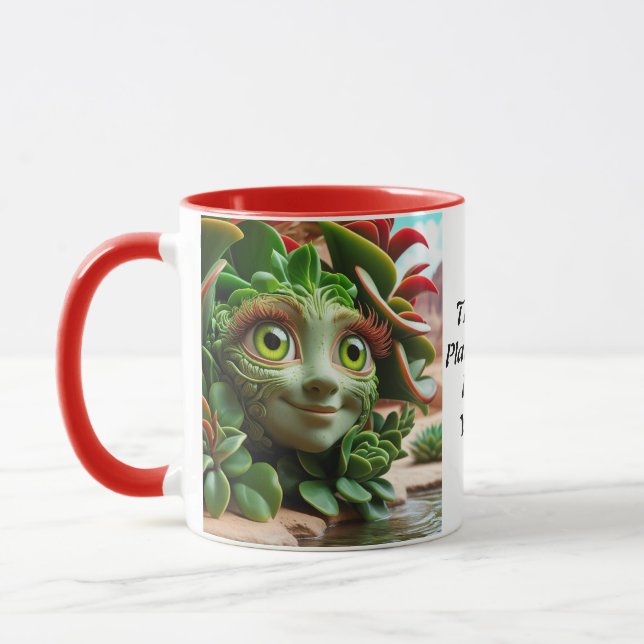 ''The Best Planty Mum In The World'' Coffee Mug (Left)