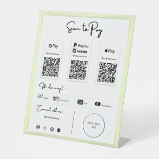 The Best QR Code Payment by Phone Pedestal Sign
