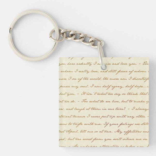 The Best Quotes from Jane Austen Key Ring (Front)