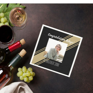 The Best! Retiree Custom Photo party Napkins