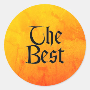 The Best round large stickers