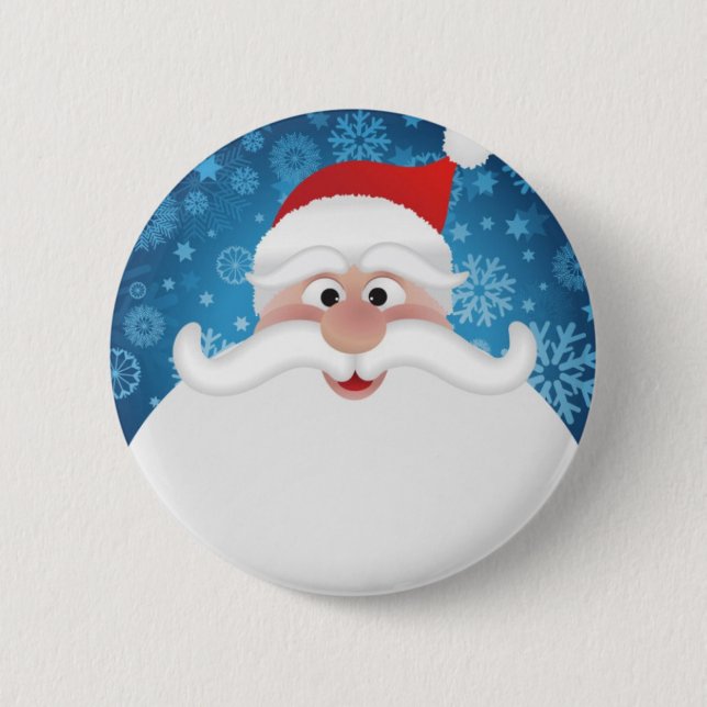 The Best Santa 6 Cm Round Badge (Front)