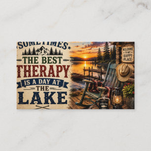 The Best Therapy Is a Day at the Lake Business Card