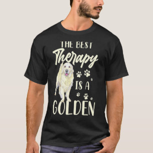 the best therapy is a golden doodle dog dog owner T-Shirt