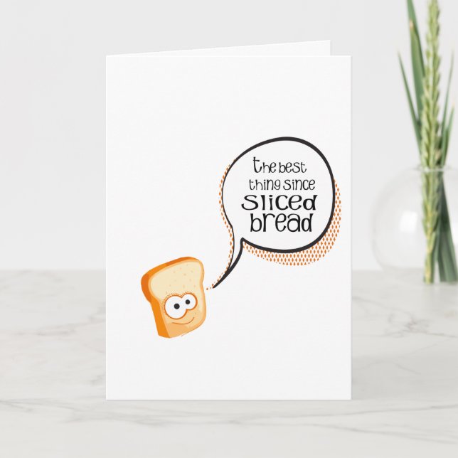 The Best Thing Since Sliced Bread Thank You Card (Front)