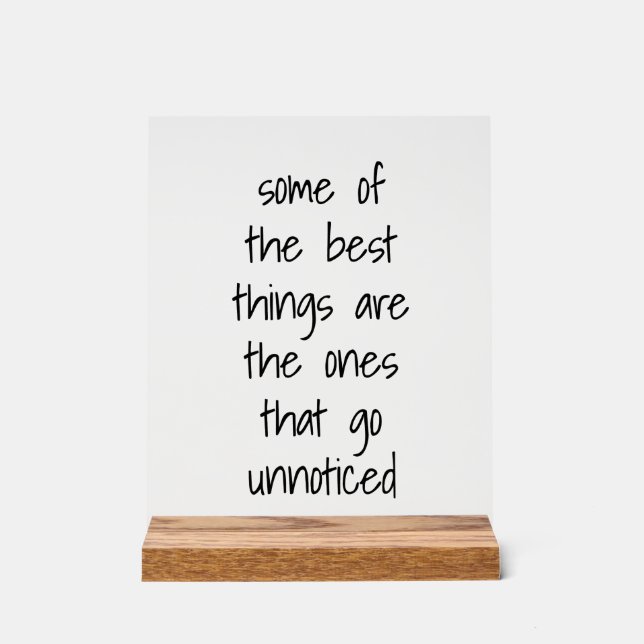 The Best Things Acrylic Sign (Front)
