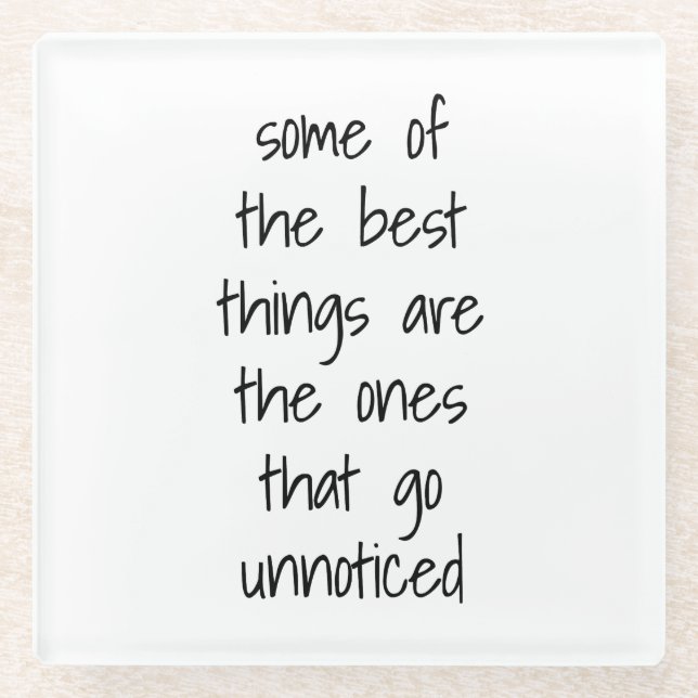 The Best Things Glass Coaster (Front)