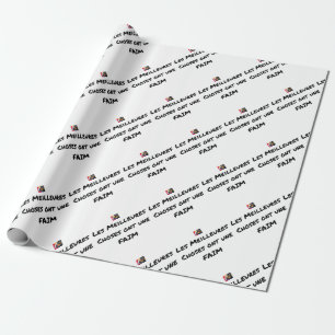 The BEST THINGS HAVE a HUNGER - Word games Wrapping Paper