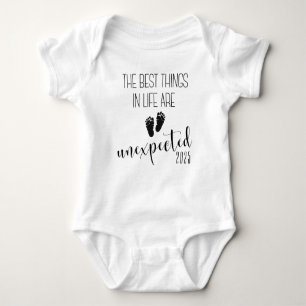 The Best Things in Life Are Unexpected Pregnancy Baby Bodysuit
