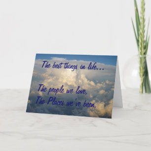 The best things in life card