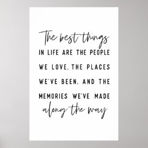The best things in life poster