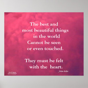 THE BEST...THINGS IN THE WORLD HELEN KELLER POSTER
