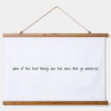 The Best Things Wood Topped Wall Tapestry