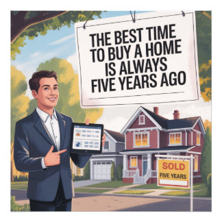 The Best Time To Buy Home Is Always Five Years Ago Photo Print