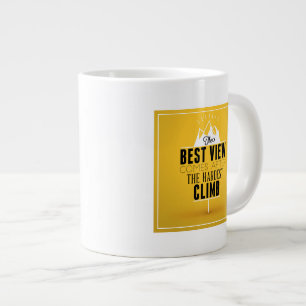 The Best View Comes After The Hardest Climb Large Coffee Mug